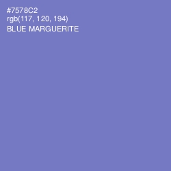 #7578C2 - Blue Marguerite Color Image