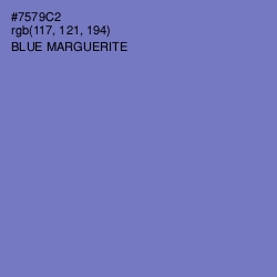 #7579C2 - Blue Marguerite Color Image