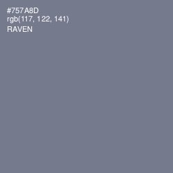 #757A8D - Raven Color Image