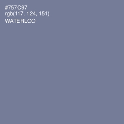 #757C97 - Waterloo  Color Image