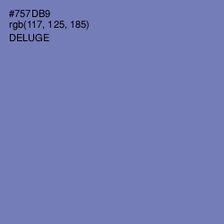 #757DB9 - Deluge Color Image