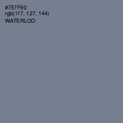 #757F90 - Waterloo  Color Image