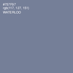 #757F97 - Waterloo  Color Image