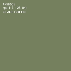 #75805E - Glade Green Color Image