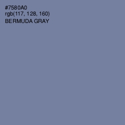 #7580A0 - Bermuda Gray Color Image