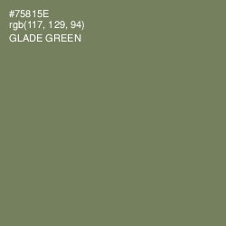 #75815E - Glade Green Color Image