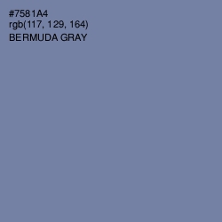 #7581A4 - Bermuda Gray Color Image
