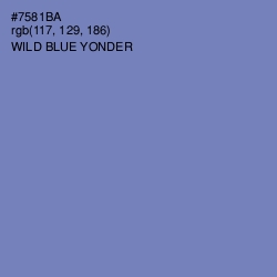 #7581BA - Wild Blue Yonder Color Image