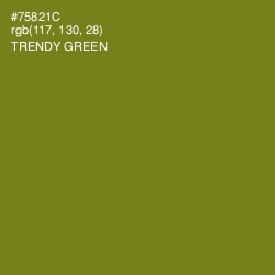 #75821C - Trendy Green Color Image