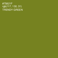 #75821F - Trendy Green Color Image