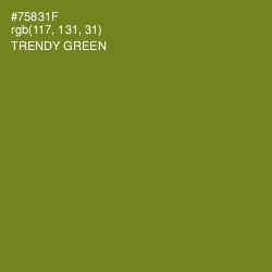 #75831F - Trendy Green Color Image