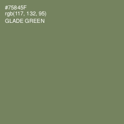 #75845F - Glade Green Color Image