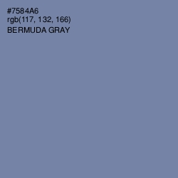 #7584A6 - Bermuda Gray Color Image