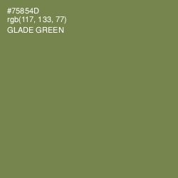 #75854D - Glade Green Color Image