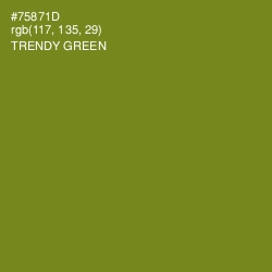#75871D - Trendy Green Color Image