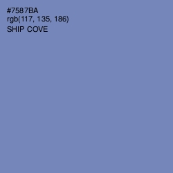 #7587BA - Ship Cove Color Image