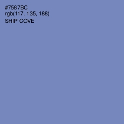 #7587BC - Ship Cove Color Image