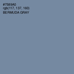 #7589A0 - Bermuda Gray Color Image