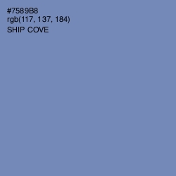#7589B8 - Ship Cove Color Image