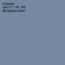 #758AA2 - Bermuda Gray Color Image