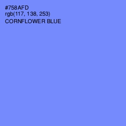 #758AFD - Cornflower Blue Color Image