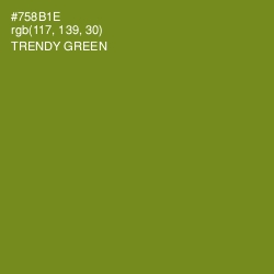 #758B1E - Trendy Green Color Image