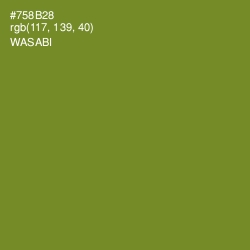 #758B28 - Wasabi Color Image