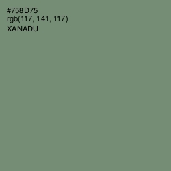 #758D75 - Xanadu Color Image