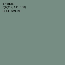 #758D82 - Blue Smoke Color Image