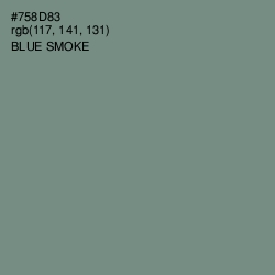 #758D83 - Blue Smoke Color Image