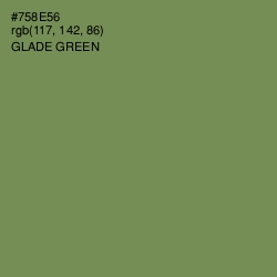 #758E56 - Glade Green Color Image