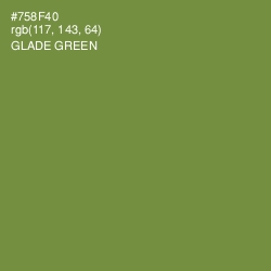 #758F40 - Glade Green Color Image