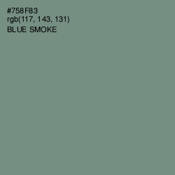 #758F83 - Blue Smoke Color Image