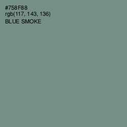 #758F88 - Blue Smoke Color Image