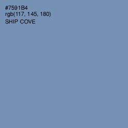 #7591B4 - Ship Cove Color Image