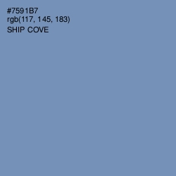 #7591B7 - Ship Cove Color Image