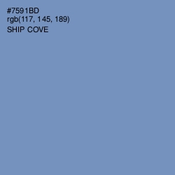 #7591BD - Ship Cove Color Image