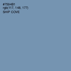 #7594B1 - Ship Cove Color Image