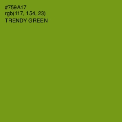 #759A17 - Trendy Green Color Image