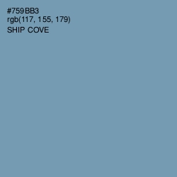 #759BB3 - Ship Cove Color Image