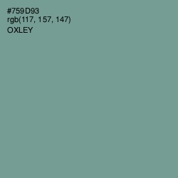 #759D93 - Oxley Color Image