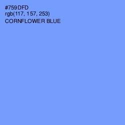 #759DFD - Cornflower Blue Color Image