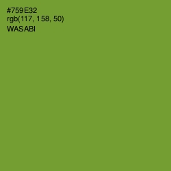 #759E32 - Wasabi Color Image