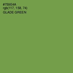 #759E4A - Glade Green Color Image