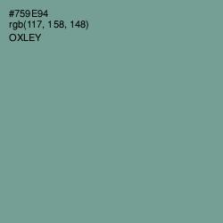 #759E94 - Oxley Color Image