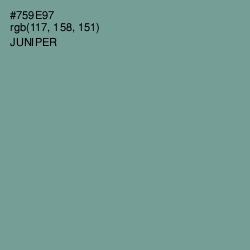 #759E97 - Juniper Color Image