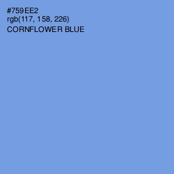 #759EE2 - Cornflower Blue Color Image