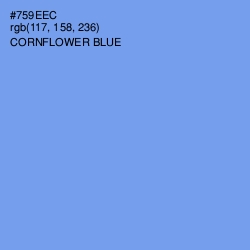 #759EEC - Cornflower Blue Color Image