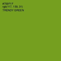 #759F1F - Trendy Green Color Image