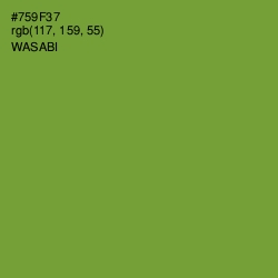 #759F37 - Wasabi Color Image